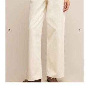 NWT z supply cream Wide-Leg Pants size 26